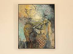 Det er mellem linjerne alting str. 40 x 50 cm kr. 6495,- inkl.ramme