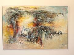 Det er mellem linjerne alting str. 150 x 100 cm kr. 19.995,- inkl. ramme
