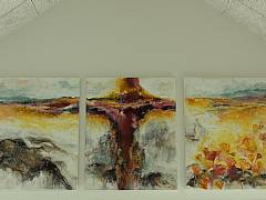 Det er mellem linjerne alting st�r. 3 stk 80 x 100 cm. Solgt