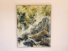Rent vand - livets vand 80 x 100 cm kr. 12.995,- inkl. ramme