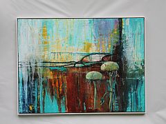  Mlkebtten, den mest forhadte plante, - p trods af at den besidder livsvigtig medicin. 90 x120 cm. Solgt