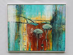 Mlkebtten, den mest forhadte plante, - p trods af at den besidder livsvigtigt medicin. 80 x 100 cm. Solgt