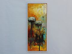 Mlkebtten, den mest forhadte plante....40 x 100 cm. Solgt