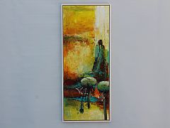 Mlkebtten, den mest forhadte plante....40 x 100 cm.Solgt
