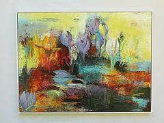 Forr - en ny begyndelse. 90 x 120 cm. Solgt