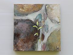 En ny begyndelse 30 x 30 cm. Solgt