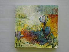 Forr - en ny begyndelse 30 x 30 cm. Solgt