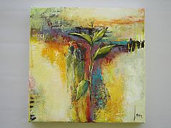 Forr - en ny begyndelse 30 x 30 cm. Solgt