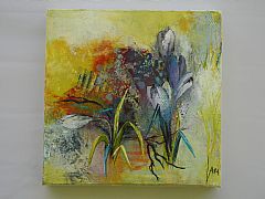Forr - en ny begyndelse 30 x 30 cm. Solgt 