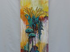  Mlkebtten, den mest forhadte plante, - p trods af at den besidder livsvigtig medicin.  70 x 160 cm kr. Solgt 