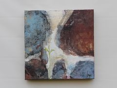 En ny begyndelse 30 x 30 cm. Solgt