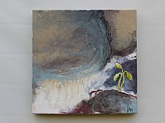 En ny begyndelse 30 x 30 cm. Solgt