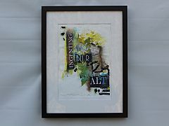 Collage : Ingenting blir alt. 30 x 40 cm. Solgt