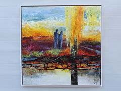  Alfa og Omega. 60 x 60 cm. Solgt