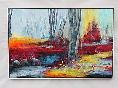 En ny begyndelse 80 x 120 cm . Solgt