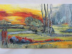 Du gav mig o, Herre en lod af din jord. 60 x 100 cm . Solgt