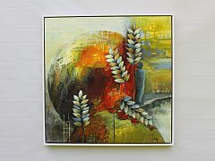 My place in this world ? 60 x 60 cm .Solgt