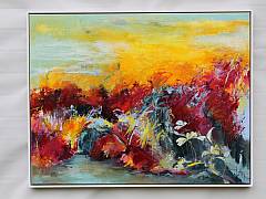 Den bundne frihed.  70 x 90 cm. Solgt