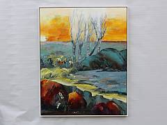Livsvejen 2.   80 x 100 cm .Solgt