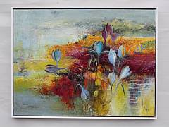 En ny begyndelse 60 x 80 cm inkl. ramme .Solgt