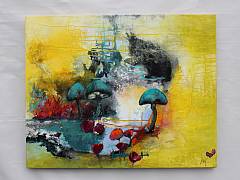 Den bundne frihed 80 x 100 cm ( 4 cm dyb) Solgt