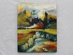 Livsvejen 80 x 100 cm ( 4 cm dyb) . Solgt
