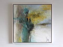 En spire voksed`op af rknens ndeslse sand. 40 x 40 cm. Solgt 