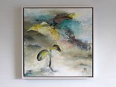 En spire voksed`op af rknens ndeslse sand. 40 x 40 cm.Solgt 