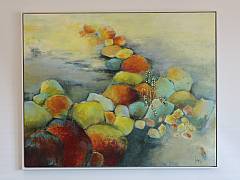Livsvejen 80 x 100 cm inkl. ramme . Solgt
