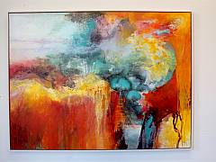 Skabelsen 90 x 120 cm inkl. ramme. Solgt