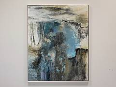 Det er mellem linjerne alting str 80 x 100 cm. Solgt